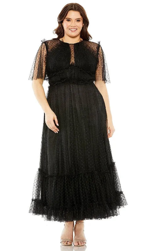 Mac Duggal 68568 - Sheer Flutter Sleeve A-Line Evening Dress Tunics New arrival