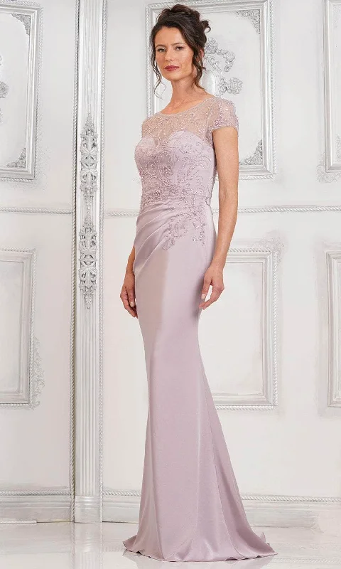 Marsoni by Colors MV1317 - Short Sleeve Embellished Evening Dress Tunics Wedding white Marsoni by Colors MV1317 - Short Sleeve Embellished Evening Dress Tunics Wedding white
