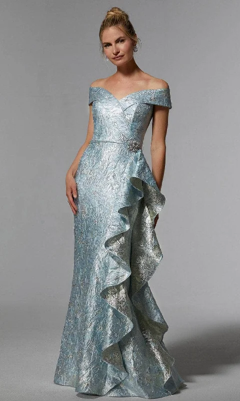 MGNY By Mori Lee 72926 - Metallic Jacquard Evening Dress Tunics Vintage classic