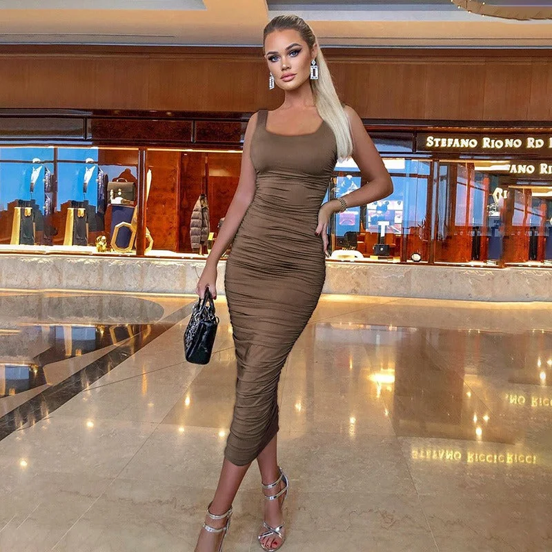 Ruched Sexy Party Dresses Tunics Review highly