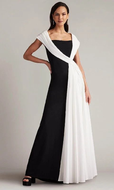 Tadashi Shoji CY24001L - Sash Straight Across Evening Dress Tunics Brand named