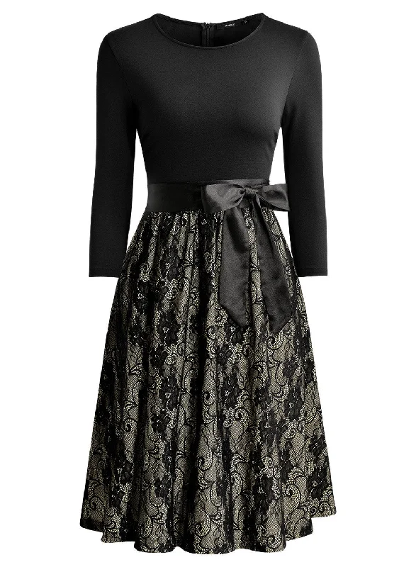 Vintage Floral Lace Cocktail Party Evening Dress Tunics Bestseller popular