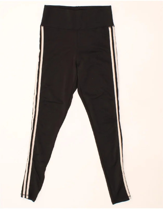 ADIDAS Womens Climalite Leggings UK 12/14 Medium Black Polyester Comfortable Capri-Length Leggings ADIDAS Womens Climalite Leggings UK 12/14 Medium Black Polyester Comfortable Capri-Length Leggings