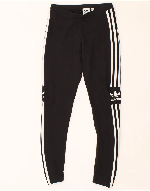 ADIDAS Womens Graphic Leggings UK 8 Small Black Cotton Comfortable Plus Size Leggings ADIDAS Womens Graphic Leggings UK 8 Small Black Cotton Comfortable Plus Size Leggings