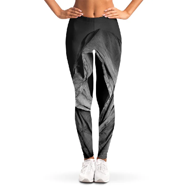 Ghost In The Darkness 3D Print Women's Leggings Comfortable Power Mesh Leggings