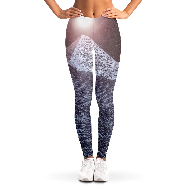 Giza Pyramid Print Women's Leggings Stylish Stretch-Waist Leggings