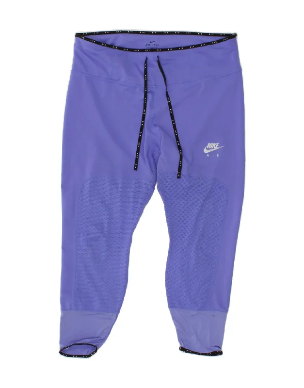 NIKE Womens Dri Fit Capri Leggings UK 18 XL Purple Polyester Trendy Polka Dot Leggings NIKE Womens Dri Fit Capri Leggings UK 18 XL Purple Polyester Trendy Polka Dot Leggings