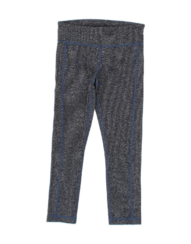 UNDER ARMOUR Womens Leggings UK 4 XS Navy Blue Flecked Polyester Elegant Satin Finish Leggings UNDER ARMOUR Womens Leggings UK 4 XS Navy Blue Flecked Polyester Elegant Satin Finish Leggings